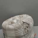 Andency Beige Grid King Size Comforter Set (104x90 Inch), 3 Pieces(1 Grid Comforter and 2 Pillowcases), Summer Lightweight Microfiber Down Alternative Beige Comforter