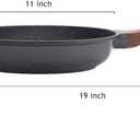 SENSARTE Nonstick Frying Pan Skillet, Swiss Granite Coating Omelette Pan, Healthy Stone Cookware Chef's Pan, PFOA Free (8/9.5/10/11/12.5 Inch) (11 Inch)