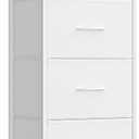 SONGMICS Dresser for Bedroom, Tall Dresser with 4 Fabric Drawers, 11.8"D x 15.6"W x 37.5"H