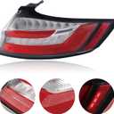 LED Tail Lights Compatible With 2019 2020 2021 2022 2023 2024 Ford Edge SE, SEL,ST-Line Rear Brake Lamp Signal Assembly Without running lights Right Passenger Side FO2805126 KT4Z13404L