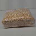 Finlonte Cotton Quilts Queen Size - 100% Cotton Queen Comforter Set, Botanical Quilt Bedding Set, Lightweight Reversible Soft Quilted Bedspread for Queen Bed, Gold/White, All Season, 3 Pcs (Queen (90"x98"))