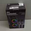 Bluetooth Speaker with 2 Rechargeable Wireless Microphone - Portable Party Speaker with Colorful Lights - Floorstanding Speakers Support TWS/AUX/USB/TF Card Ideal for Party,Home,Camping