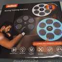 Music Boxing Machine, Boxing Wall Mount Machine for Kids Adult, Bluetooth Smart Boxing Traineing Machine with Boxing Gloves, Boxing Workout Equipment Target for Home, Office, Gym (Upgrade) (Dark black)