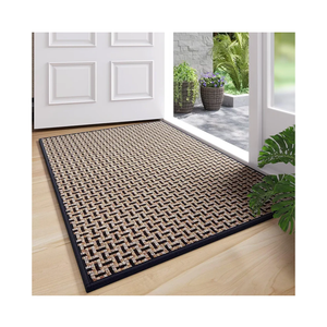 Door Mat Entrance 24x35, Dirt Resistant and Absorbent, Non-Slip Rubber Backing Floor Mats, Easy Clean Low-Profile Doormat for Entryway, Front Door, Inside Entrance, Black