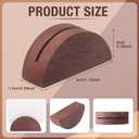 Colingmill 24 Pcs Wooden Table Number Stands Indoor Lightweight Wedding Table Name Holder Semicircular Design Place Card Holders Office Tag Photo Menu Clips Banquet Birthday Party Restaurant