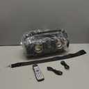 Bluetooth Speaker, 30W Portable Bluetooth Boombox with Subwoofer, FM Radio, RGB Colorful Lights, EQ, Stereo Sound, Booming Bass, 10H Playtime Wireless Party Speaker for Home, Outdoor, Travel, Camping