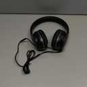 LORELEI X6 Over-Ear Wired Stereo Bass Headphones with Microphone, Lightweight, Foldable & Portable with 1.45M No-Tangle for Smartphone, Tablet, MP3/4, Space Black