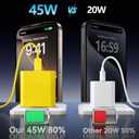 Phone 17 Charger Fast Charging, 45W Super Fast USB C Chargers Block with 10ft Type C Cord for Phone 17/17 Pro/17 Pro Max/Air/16 15 Pro Max Plus,iPad, Galaxy,Yellow