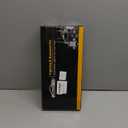 Partsam 2x LED Triple Tail Lights 45 LEDs, Rectangle Vertical or Horizontal Mount LED Trailer Camper RV Tail Lights Stop Turn Tail Backup Reverse Lights Taillights w/White Base - Red/Clear Lens 12V