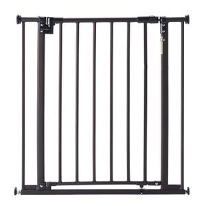 Toddleroo by North States - Light The Way Baby Gate: Metal Safety Gate for Stairs & Doorways with Light Sensing LED - Adjustable 28.5 to 38.25 Inches Wide - 29.3 Inches Tall - Matte Bronze