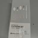 KINGSTONE Gold Silverware Set, 40-Piece Forged Flatware Set Cutlery Set Premium Stainless Steel, Service for 8, for Kitchen, Home, Wedding, Party, Mirror Polished Dishwasher Safe