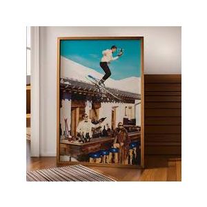 Wall Art Posters Prints, 
Champagne Ski Poster 