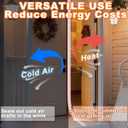 White Rubber Weather Stripping Door Seal Strip, D Shape Door Weather Seal Strip, Self-Adhesive Soundproofing Frame Insulation Tape for Doors Frame/Window Seal,Blocks Cold Drafts Noise