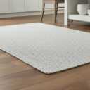 Super Area Rugs Farmhouse Braided Rugs 2X3, Soft Cotton Kitchen Rugs, Rectanglular Woven Braided Rug for Bedside, Gray & White, 2' X 3' Rectangle