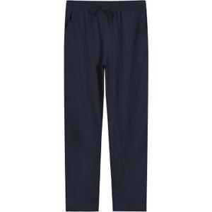 Weintee Men's 34" Inseam Tall Linen Pants with Pockets (X-Large Tall, Navy)