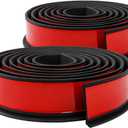 XmuxHai 2.17In(5.5CM)*11.5FT*2PCS Car Wheel Eyebrow Arch Trim Lips Strip Fender Flare Protector Universal Rubber Wheel Eyebrow Protector for Car and Truck Fender Flare Edge Trim (5.5CM)