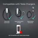 Lectron Tesla to J1772 EV Charging Adapter  NACS Converter, 48 Amp & 240V, Compatible with Tesla High Powered Connectors, Destination Chargers & Mobile Connectors for J1772 Electric Vehicles (Black)