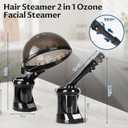 Hair Steamer, Hair and Face Steamer with Extendable Arm, Portable Tabletop Steamer, Ideal for Home Personal Care and Beauty Salon