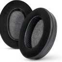 Brainwavz Hybrid Memory Foam Earpad - Black PU/Velour - Suitable for Large Over The Ear Headphones - AKG, HifiMan, ATH, Philips, Fostex