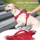 No Pull Dog Harness, Puppy Vest with Front Clip for Large Sized Dog(Burgundy Red, L)