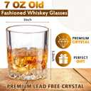 Yaomiao 36 Pcs Old Fashioned Whiskey Glasses Bulk 7 Oz Bourbon Glass Cocktail Rocks Glasses for Whiskey Bourbon Liquor and Cocktail Drinks Gift