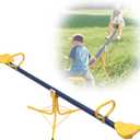 Teeter Totter for Kids Outdoor, Sit and Spin 360 Degrees Seesaw for Kids Outdoor for Outdoor Ages 2-10, Metal Heavy Duty Indoor & Outdoor Playset Toys for Playground Backyard Playhouse