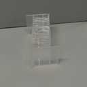 2 Pack Brochure Display Stand with Business Card Holder, Freestanding 4.4 x 7.67 inches, Clear Acrylic Rack Card Holders for Desk, Promotional and Marketing Events