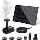 Solar Water Fountain for Bird Bath with Seperate Solar Panel 2W,Solar Fountain Pump for Pond,Water Feature Solar Water Pump