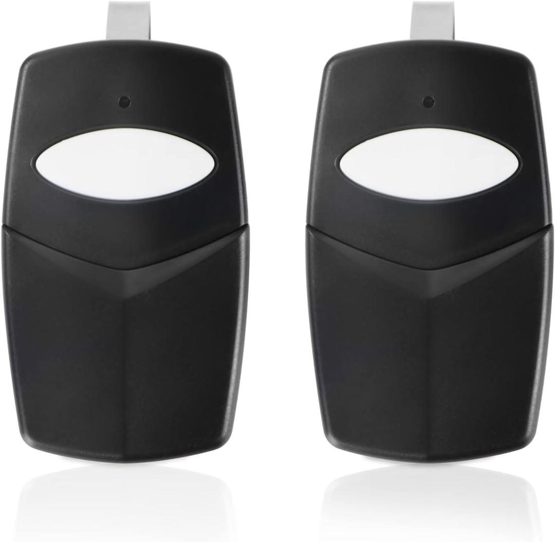 3089 Multi-Code Gate Opener 300 MHz, 308911/1089/3070/3060 Remote Clicker 10-dip for Linear Garage Door Openers Gate Control Transmitter 2 Pack
