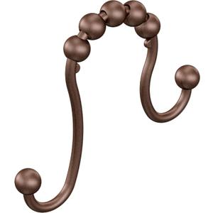 Moen SR2201OWB Shower Curtain Rings (Pack of 12), Bronze