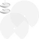 Lazy Susan Shelf Liner 31 Inch EVA Lazy Susan Shelf Liner Non-Adhesive Protection Mats for Cabinet Fridge Refrigerator Pantry Sink Cupboard Storage (2, Clear, Diamond Pattern)