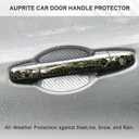 Auprite Magnetic Car Door Handle Cup Protector Guard,4PCS Universal White Carbon Fiber Car Door Bowl Scratch Protector Fits for Most Cars..., APR1318A