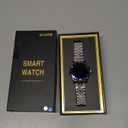 SOUYIE 2025 DA GPT Smart Watch for Men, Heart Rate, Blood Pressure, Blood Oxygen, Sleep Monitor, 107 Sports Modes, 1.19-inch AMOLED Display, Waterproof Round Watch, Compatible Android iOS Silver Blue