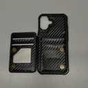 Vinich for iPhone 17 Wallet Case with Card Holder, RFID Blocking Credit Slots Kickstand Shockproof Phone Cover Fit for iPhone 17 6.3" Black