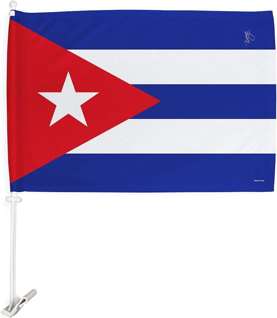 Breeze Decor Cuba Car Flag Regional Nation International World Country Particular Area House Decoration Banner Small Yard Gift Double-Sided, Made in USA