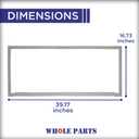 Upgraded Whole Parts Refrigerator Door Seal Gasket (Right) Part# ADX73550624 - Replacement & Compatible with Some LG and Kenmore Refrigerators