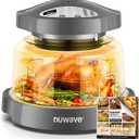 Nuwave Oven Pro Plus Air Fryer, Infra-Red Countertop, 2025 Advanced Convection, No Defrosting or Preheating, Cook Fresh or Frozen, Durable Power Dome, 100 Presets & 50 Memory, PFAS Free, Cool Grey
