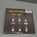 JHWDHD Portable LED Mushroom Table Lamp, 8.46'' Small Cordless Desk Night Light with 5200mAh Rechargeable Battery, Stepless Dimming Lamp with 3 Colors for Bedroom/Bar/Coffee Shop (Gold)