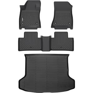 GINOWY-Floor Mats & Cargo Liner for Infiniti QX50 2019-2025 & 2022-2025 Infiniti QX55, All Weather Car Floor Mat Rubber Liners Cargo Trunk Mat for Infiniti QX50 Accessories