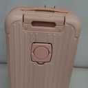 Krute Carry on Luggage PC+ABS Suitcases with Double Spinner Wheels 22x14x9 Airline Approved Luggage with TSA Lock 20 Inch (Pink)