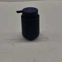 Matte Navy Blue Foaming Hand Soap Dispenser Plastic 11 oz - Modern Minimalist Style for Bathroom & Kitchen Countertop Refillable
