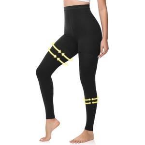 Beister Medical Compression Leggings Women & Men 15-20mmHg Opaque Footless Waist High Compression Stockings & Thighs, Circulation Support Pressure Pantyhose for lipedema, Varicose Veins, Oedema, DVT