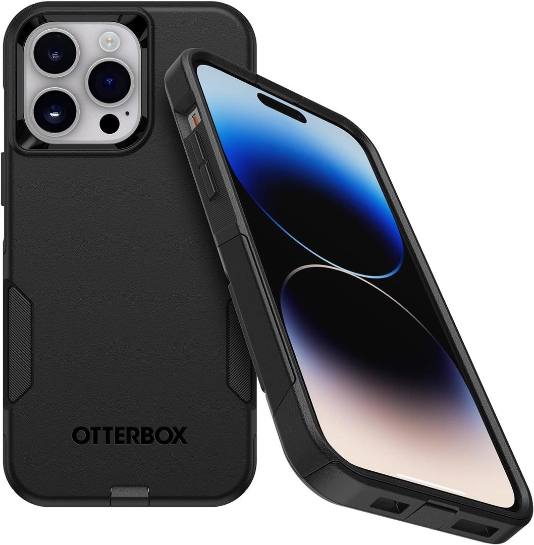 OtterBox iPhone 14 Pro (ONLY) Commuter Series Case - Black, Slim & Tough, Pocket-Friendly, with Port Protection