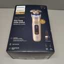 Philips Norelco Shaver i9000 Prestige Ultra, Wet & Dry Electric Shaver, White Gold, SenseIQ Pro Technology, Triple Lift & Cut System, 360 Rotating NanoTech Precision Blades, Beard Styler, XP9403/88 (i9000 Prestige + Charge Stand, QCP & Trimmers, Black)