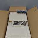 Foldable Storage Cabinet with Lid, Plastic Storage Box with Wheels, for Bedroom Desktop, Living Room, Kitchen Supplies Organization, Stackable Organizer, Medium Size 17.7×10.2×32.7 inch (4 Tiers)