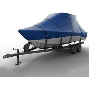 Seal Skin Covers T-Top Boat Cover, Waterproof & Heavy-Duty Cover for Center Console Boats, Fits 32' L & 120" W, UV & Fade Resistant, Secure Fit with Straps for All-Weather Protection