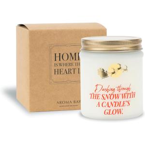 3 x 10 oz Holiday Cheer Scented Candles, Gift for Family, Gifts for Mom and Dad, Bestie BBF Gift 50 Hours Long-Lasting Burn Time