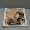 SwallowLiving Cabin Bear Wall Clock 12 Inch Silent Non Ticking Clock Wooden Forest Wildlife Mountain Lodge Clock Battery Operated Rustic Farmhouse Wall Clock