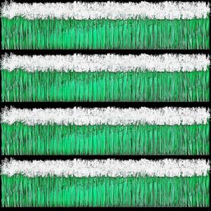 10 Pcs St. Patrick's Day Parade Float Gold Green Decoration with Foil Fringe Garland Set of 4 and Metallic Twist Garland Set of 6 Shiny Metallic Tassel Banner Ideal for Parade