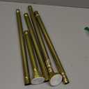 Ausemku Shower Curtain Rod 32-80 Inch Adjustable - 1 Inch Diameter Heavy Duty No drill Spring Tension Shower Rod, Non-Slip Rustproof Telescopic Rod for Bathroom, Gold